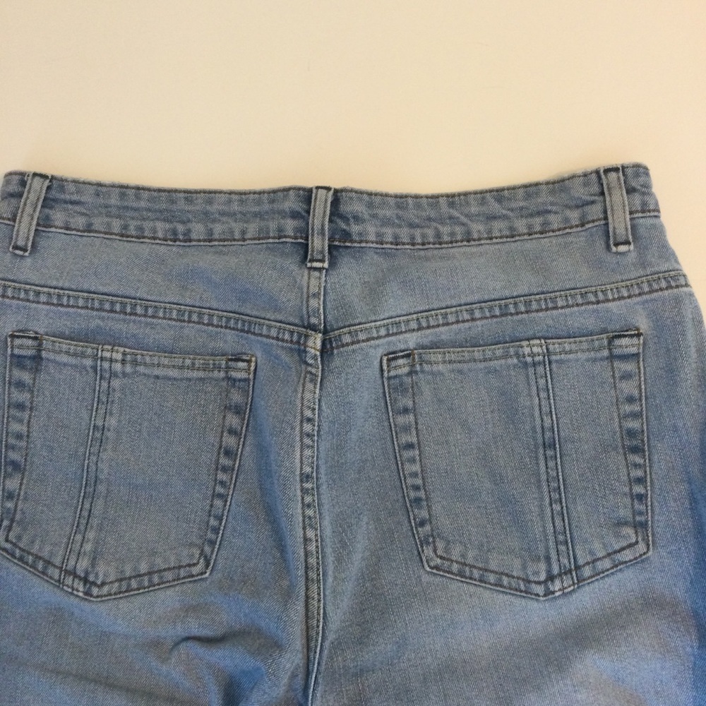 Lee Womens Light Blue Denim Capri High Rise Jeans Size 12 - Picture 3 of 6